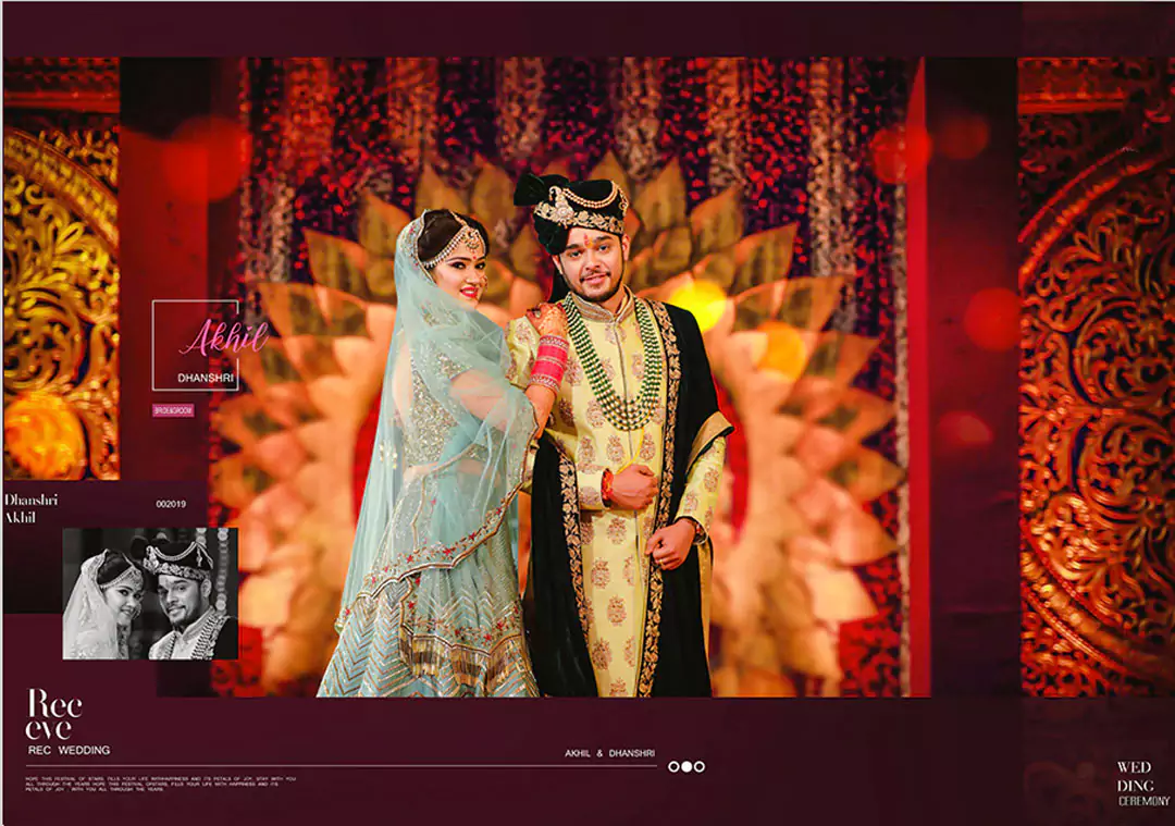 Bride Groom portrait DM photo album